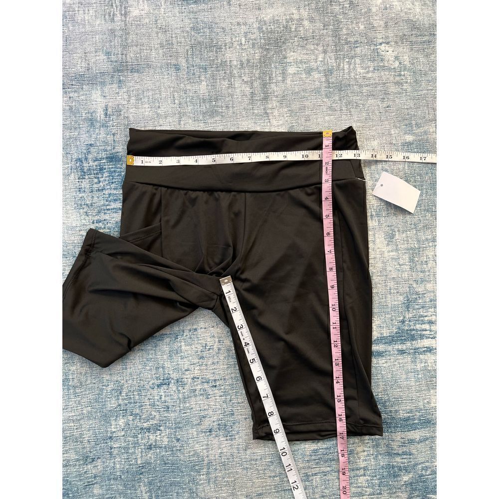 NWT! YMI Black Tight Athletic Shorts with Pocket Large - Picture 5 of 6